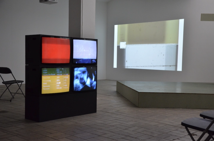 SONATE FÜR 4 MONITORE, 1968-1971, KW Berlin (Installationsansicht). Alle Abbildungen von Uli Ziemons.